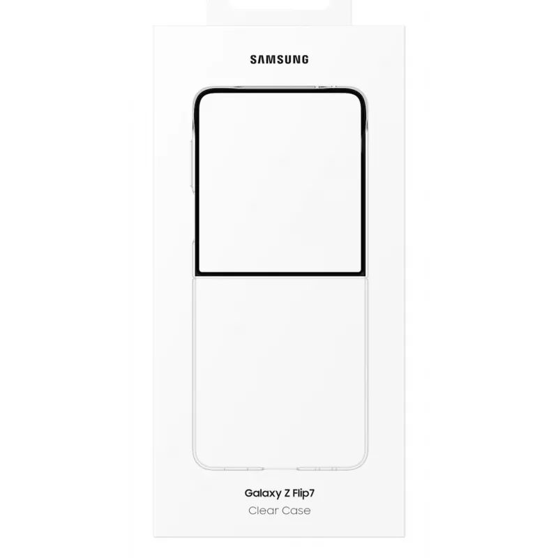 Samsung Clear Case per Galaxy Z Flip7, cover, Samsung, Galaxy Z Flip7, 17,5 cm (6,9 inch), trasparente