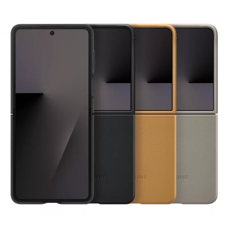 Custodia Flip-Cover Samsung Flip7 Kindsuit EF-VF766PAEGWW per Galaxy Z Flip7 – cammello