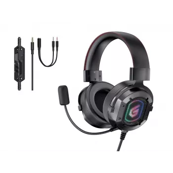 Conceptronic ATHAN cuffie gaming stereo, con filo, 20 - 20000 Hz, gaming, 477 g, headset, nero