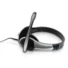 Conceptronic Allround Headset stereo con filo, 20 - 22000 Hz, ufficio/call center, 111 g, headset, nero, argento