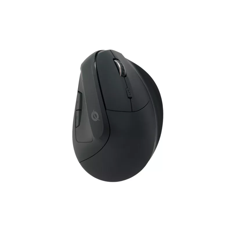 Conceptronic LORCAN ERGO Mouse ergonomico Bluetooth a 6 tasti, per destrimani, design verticale, ottico, Bluetooth, 1600 DPI, nero