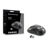 Conceptronic CLLM5BTRVWL Mouse da viaggio wireless a 6 tasti, per destrimani, ottico, RF wireless, 1600 DPI, nero