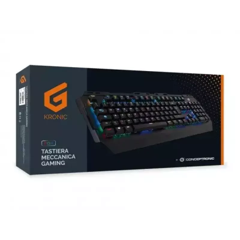 Conceptronic KRONIC Tastiera gaming meccanica, RGB, layout italiano