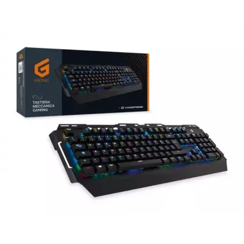 Conceptronic KRONIC Tastiera gaming meccanica, RGB, layout italiano