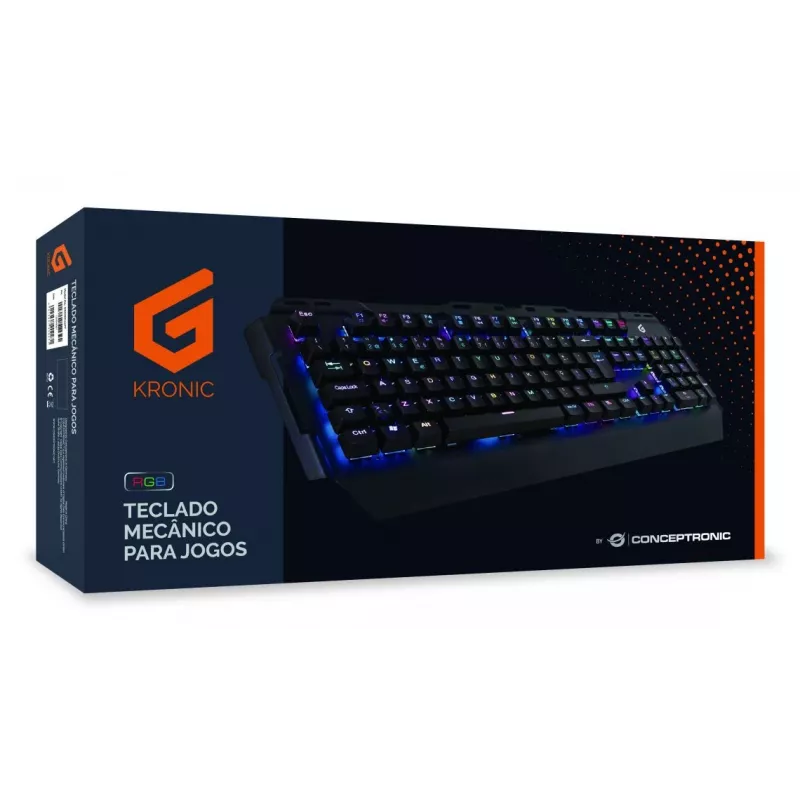Conceptronic KRONIC Tastiera gaming meccanica, RGB, layout portoghese