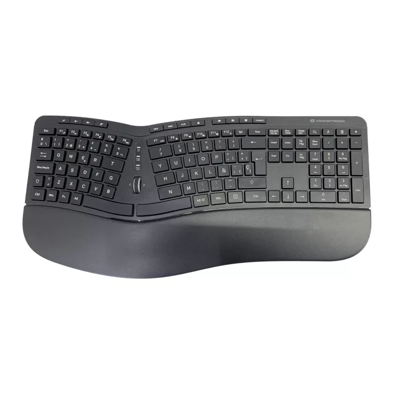 Conceptronic ORAZIO ERGO Set tastiera e mouse ergonomico wireless, layout spagnolo