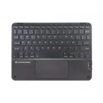 Conceptronic TOBIN01BES Tastiera Bluetooth con touchpad da 10 pollici, QWERTY spagnolo