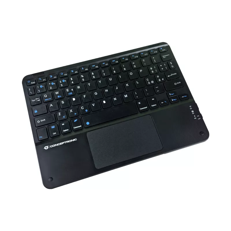 Conceptronic TOBIN01BIT Tastiera Bluetooth con touchpad da 10 pollici, QWERTY italiano