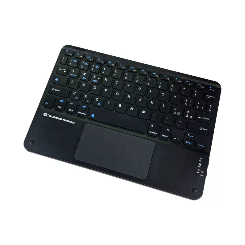 Conceptronic TOBIN01BIT Tastiera Bluetooth con touchpad da 10 pollici, QWERTY italiano