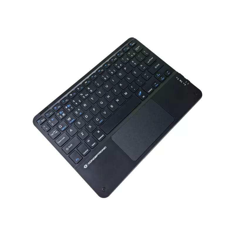 Conceptronic TOBIN01BPT Tastiera Bluetooth con touchpad da 10 pollici, QWERTY portoghese