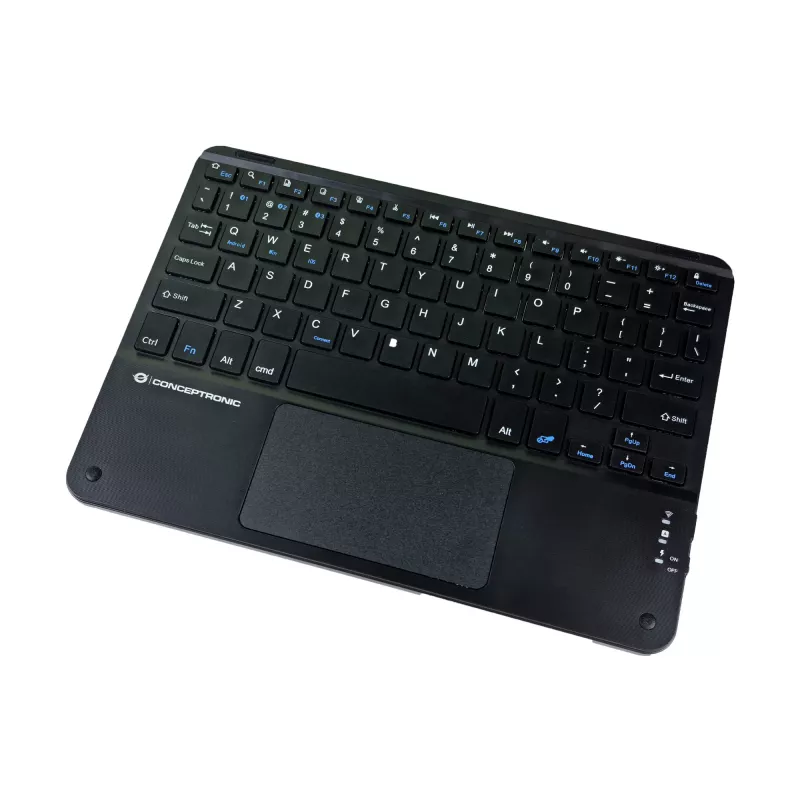 Conceptronic TOBIN01BUS Tastiera Bluetooth con touchpad da 10 pollici, QWERTZ EN (US)