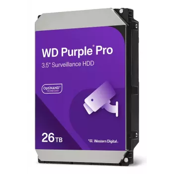 WESTERN DIGITAL Disco rigido - WD Purple Pro WD260PURP - 26 TB - SATA 6 Gb/s - 3,5 pollici - 512 MB buffer