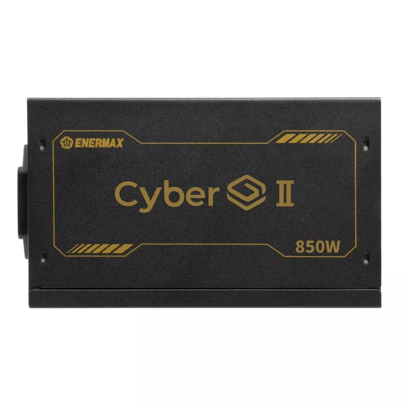 Enermax CyberG II ERV850G-AHG-NAC alimentatore per PC, 850 W, 80 Plus Gold, non modulare, ATX, connettore GPU ad alta potenza a 12 pin, nero