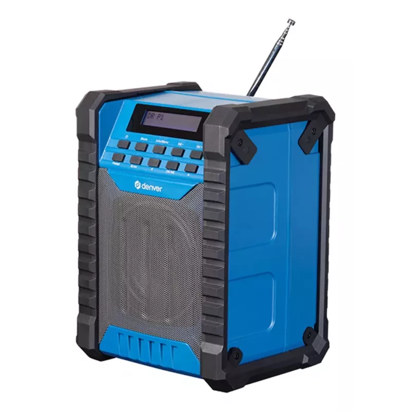 DENVER ELECTRONICS Wrd-60 radio DAB+ da cantiere con Bluetooth e funzione luce flood