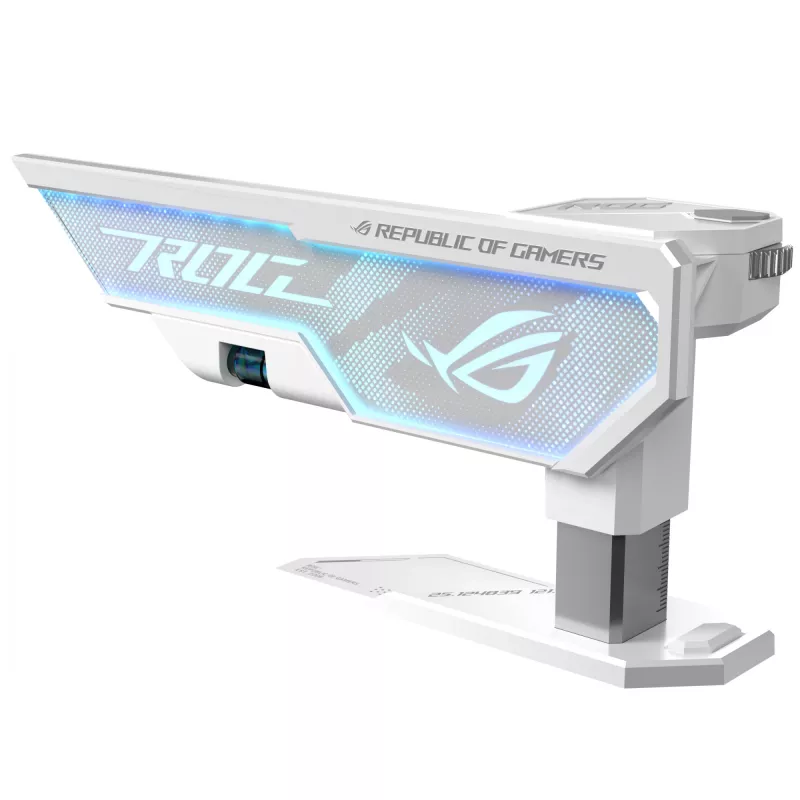 Supporto per scheda grafica ASUS ROG Herculx Universal bianco – 0,5 m di lunghezza, supporta 1 GPU, illuminazione multicolore