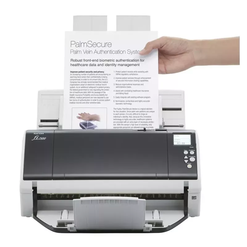 Ricoh fi-7480 scanner ADF 600 x 600 DPI A3 grigio, bianco