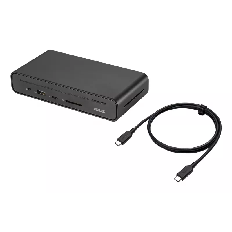 Dock USB-C ASUS Triple Display Duo DC301 con cavo nero