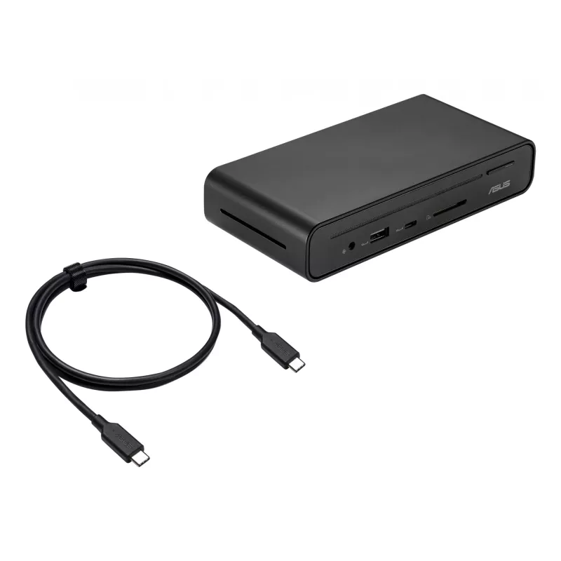 Dock USB-C ASUS Triple Display Duo DC301 con cavo nero