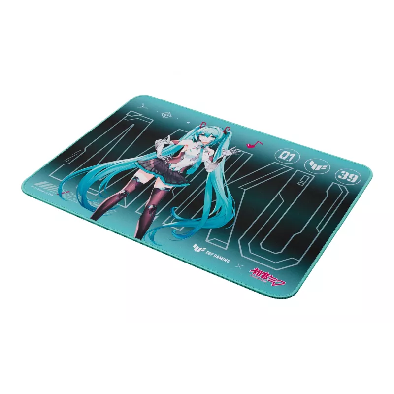 Tappetino per mouse ASUS TUF Gaming P1 Hatsune Miku Edition turchese