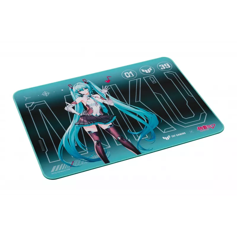 Tappetino per mouse ASUS TUF Gaming P1 Hatsune Miku Edition turchese