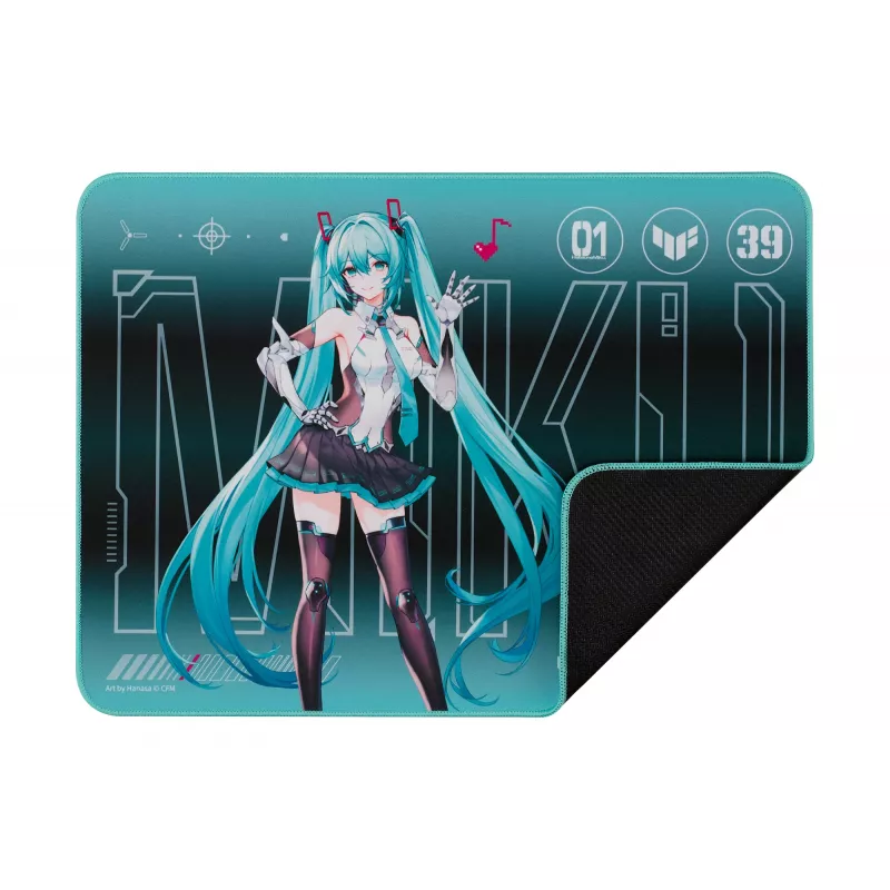 Tappetino per mouse ASUS TUF Gaming P1 Hatsune Miku Edition turchese
