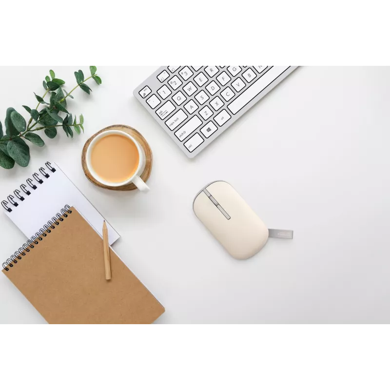 ASUS Marshmallow MD100 Mouse Office Ambidestro RF Wireless + Bluetooth Ottico 1600 DPI
