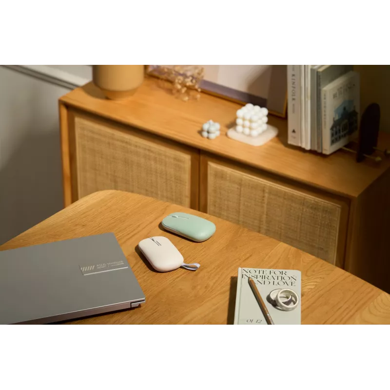 ASUS Marshmallow MD100 Mouse Office Ambidestro RF Wireless + Bluetooth Ottico 1600 DPI