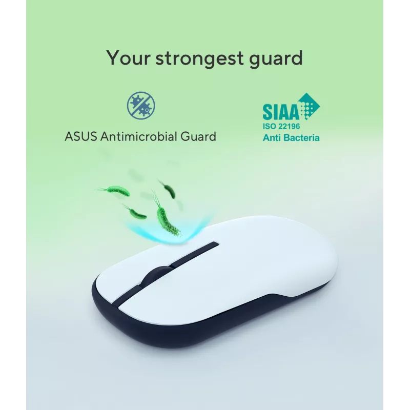 ASUS Marshmallow MD100 Mouse Office Ambidestro RF Wireless + Bluetooth Ottico 1600 DPI