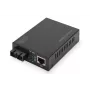 DIGITUS DN-82120-1 convertitore di supporti Gigabit, multimodale, da 10/100/1000Base-T a 1000Base-SX, RJ45 / SC, 850 nm, fino a 0,5 km