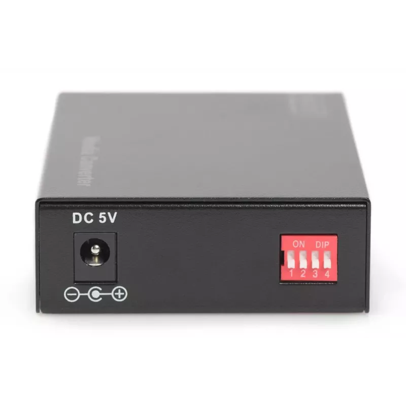 DIGITUS DN-82120-1 convertitore di supporti Gigabit, multimodale, da 10/100/1000Base-T a 1000Base-SX, RJ45 / SC, 850 nm, fino a 0,5 km