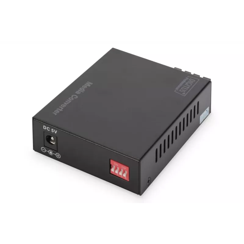 DIGITUS DN-82120-1 convertitore di supporti Gigabit, multimodale, da 10/100/1000Base-T a 1000Base-SX, RJ45 / SC, 850 nm, fino a 0,5 km