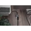 DIGITUS Adattatore USB-C - mini DP + VGA, 20 cm 4K/30Hz, argento, case in alluminio
