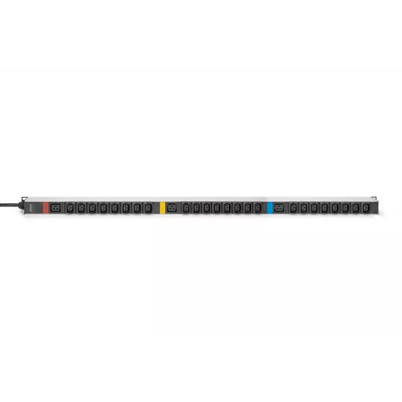 DIGITUS IT BASIC PDU. 3PH. 16A. 24 x C13. 3 x C19 Verticale. Cavo 3m. Connettore IEC309 3Ph-16A