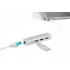 DIGITUS Hub USB 3.0 Type-C 3 porte con Gigabit Ethernet 3x USB A/F,1xUSB C/M,1x RJ45 LAN