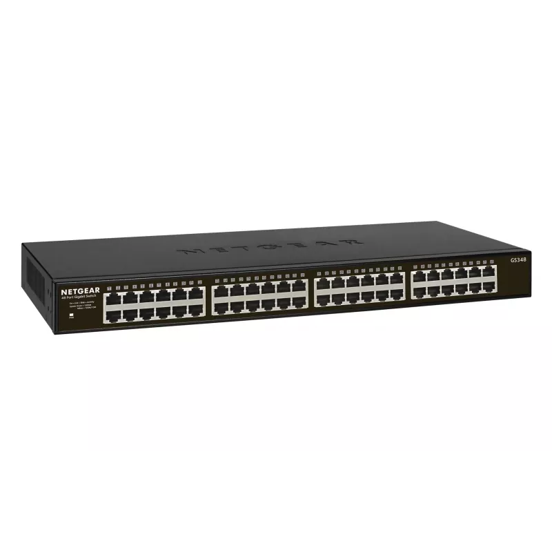 NETGEAR GS348 Unmanaged Gigabit Ethernet (10/100/1000) 1U nero