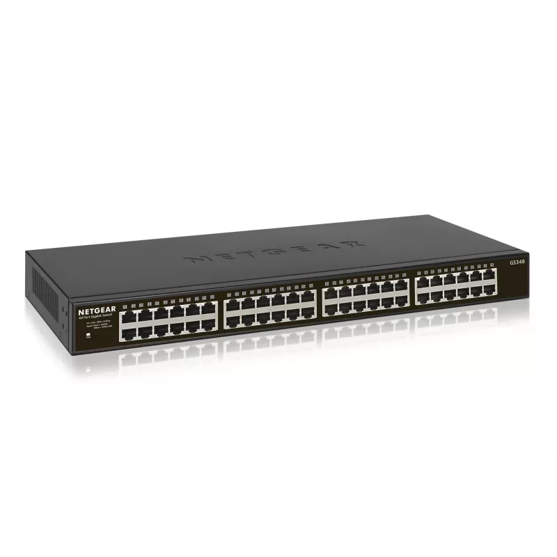 NETGEAR GS348 Unmanaged Gigabit Ethernet (10/100/1000) 1U nero