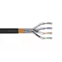 DIGITUS Cavo per installazione esterna - Cat 7 - S/FTP - AWG 23/1 - 100m - nero