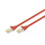 DIGITUS Cavo patch - CAT6a - S/FTP - Snagless - Cu - 10 m - rosso