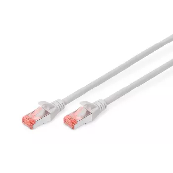 DIGITUS Cavo patch - CAT6 - S/FTP - protezione linguetta - Cu - 3 m - grigio