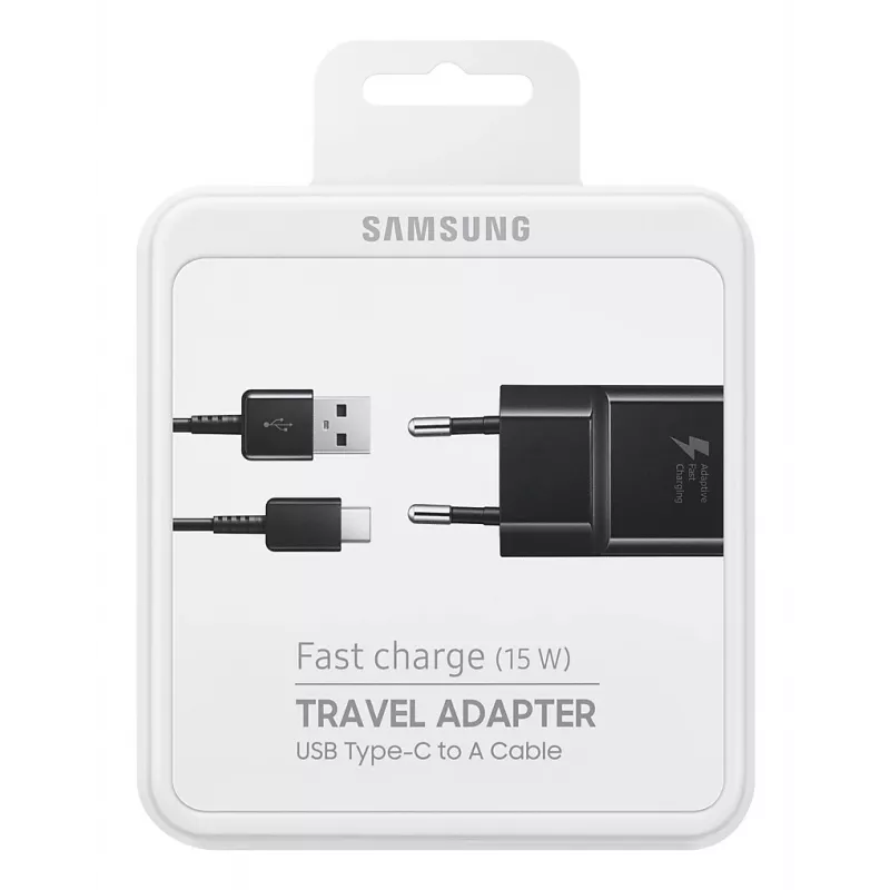 Samsung EP-TA20 Universal nero caricabatterie rapido AC interno, esterno