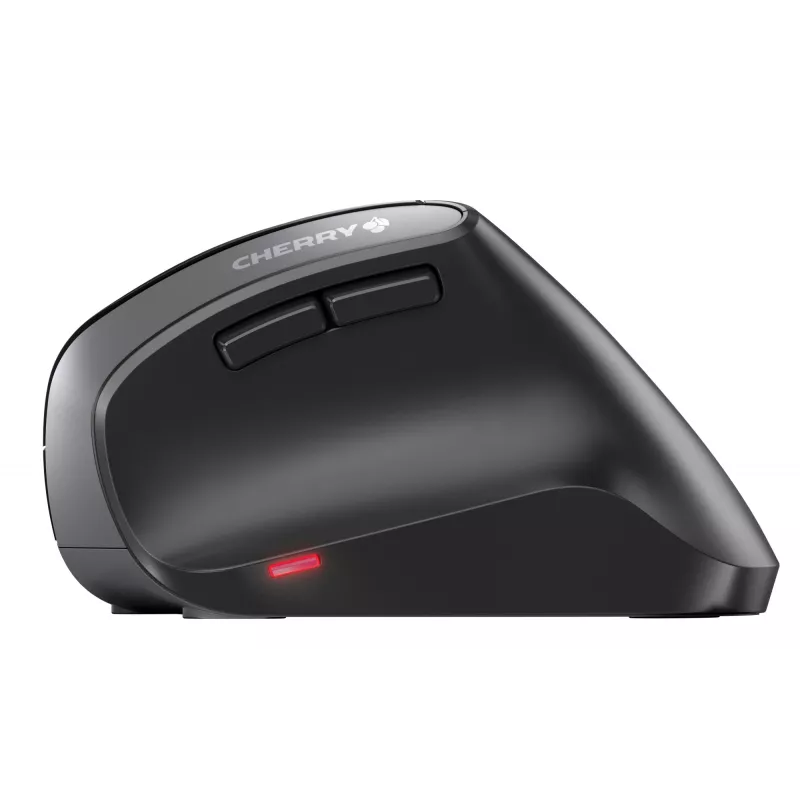 CHERRY MW 4500 mouse wireless a 45 gradi, nero, USB, per destrimani, design verticale, ottico, RF Wireless, 1200 DPI, nero