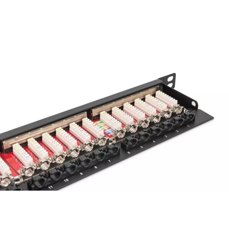 DIGITUS Patch panel CAT6a schermato 24 porte 0,5HE (dn91624sslea)