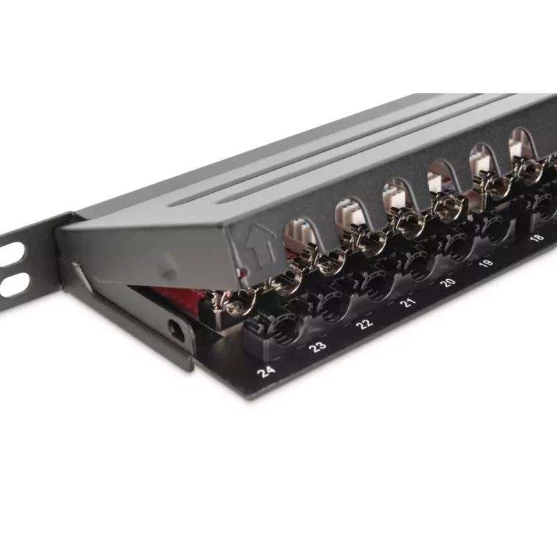 DIGITUS Patch panel CAT6a schermato 24 porte 0,5HE (dn91624sslea)