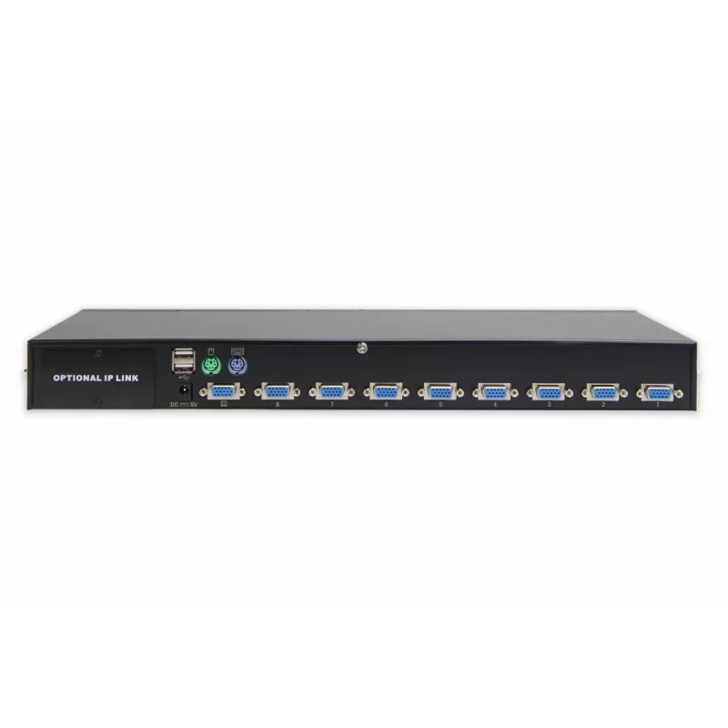 DIGITUS switch KVM combo USB-PS/2 8 porte slot modulo IP