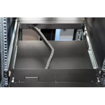 DIGITUS console TFT modulare 43,2 cm (17 inch) con KVM a 1 porta, RAL 9005 nero Qwertzu tedesco