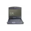 DIGITUS DS-72211-3GE console KVM LCD da 19 pollici, VGA a 16 porte, touchpad, tastiera tedesca