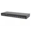 DIGITUS DS-72211-3GE console KVM LCD da 19 pollici, VGA a 16 porte, touchpad, tastiera tedesca