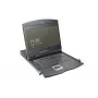 DIGITUS console TFT modulare 48,3 cm (19 inch) con KVM Cat.5 a 8 porte, RAL 9005 nero - Qwertzu tedesco