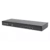 DIGITUS console TFT modulare 48,3 cm (19 inch) con KVM Cat.5 a 8 porte, RAL 9005 nero - Qwertzu tedesco