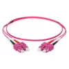 DIGITUS cavo patch in fibra ottica, SC su SC multimodale OM4 - 50/125 µ, duplex, colore RAL4003 lunghezza 1 m